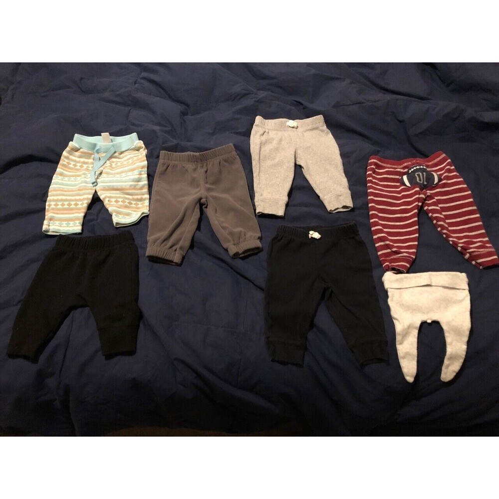 Infant Bottoms Lot (7 pieces) Size Range Newborn to‎ 9 Months Boys